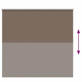 Verdunkelungsrollo Kaffeebraun 145x130cm Stoffbreite 141,6cm