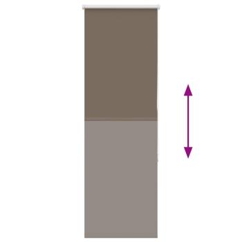 Verdunkelungsrollo Kaffeebraun 50x150cm Stoffbreite 45,7 cm
