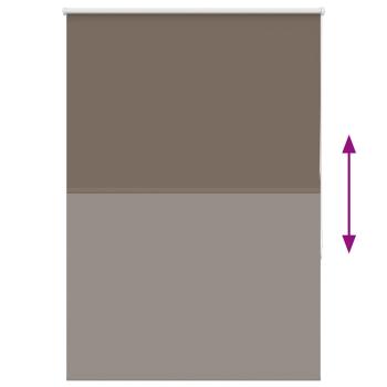 Verdunkelungsrollo Kaffeebraun 110x150 cm Stoffbreite 105,7 cm
