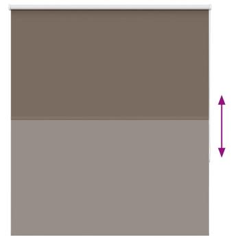 Verdunkelungsrollo Kaffeebraun 120x175 cm Stoffbreite 116,6 cm