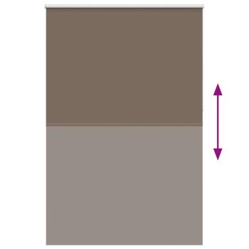 Verdunkelungsrollo Kaffeebraun 155x210 cm Stoffbreite 151,6 cm