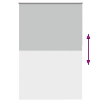 Verdunkelungsrollo Hellgrau 145x230cm Stoffbreite 141,6cm