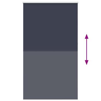 Verdunkelungsrollo Marineblau 125x230 cm Stoffbreite 121,6 cm