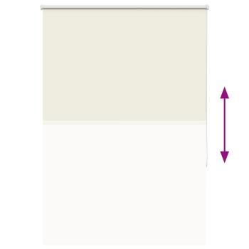 Verdunkelungsrollo Cremeweiß 100x150cm Stoffbreite 95,7cm