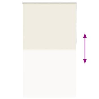 Verdunkelungsrollo Cremeweiß 125x230cm Stoffbreite 121,6cm
