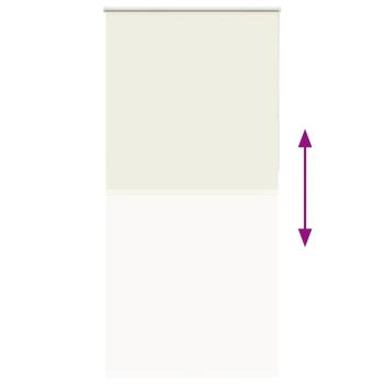 Verdunkelungsrollo Cremeweiß 95x230cm Stoffbreite 90,7 cm