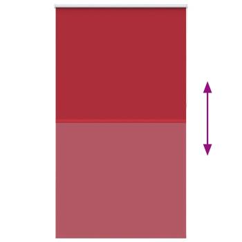 Verdunkelungsrollo Rot 125x230cm Stoffbreite 121,6cm Polyester