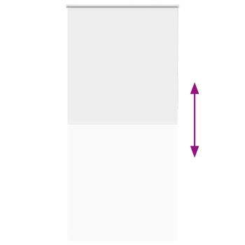 Verdunkelungsrollo Weiß 105x230cm Stoffbreite 100,7cm Polyester