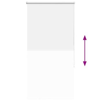 Verdunkelungsrollo Weiß 65x130cm Stoffbreite 60,7 cm Polyester