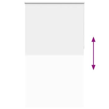 Verdunkelungsrollo Weiß 125x230cm Stoffbreite 121,6cm Polyester