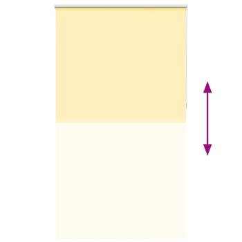 Verdunkelungsrollo Gelb 125x210cm Stoffbreite 121,6cm Polyester