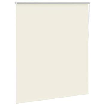 Verdunkelungsrollo Cremeweiß 135x150cm Stoffbreite 131,6cm