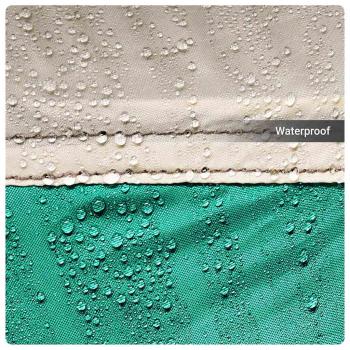 Poolzelt mit abnehmbarem Überzelt Netzwänden Meergrün 690x690cm