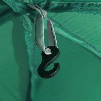 Poolzelt mit abnehmbarem Überzelt Netzwänden Meergrün 690x690cm