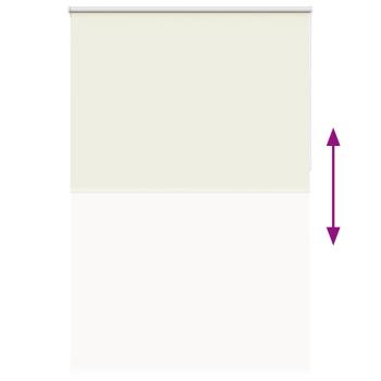 Verdunkelungsrollo Cremeweiß 150x210cm Stoffbreite 146,6cm