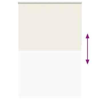 Verdunkelungsrollo Cremeweiß 160x210cm Stoffbreite 156,6cm