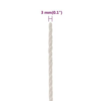 Arbeitsseil Weiß 3 mm 100 m Polypropylen