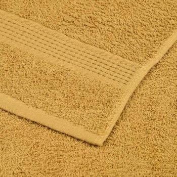 Gästetücher 2 Stk. Golden 30x50 cm 360 g/m² 100% Baumwolle