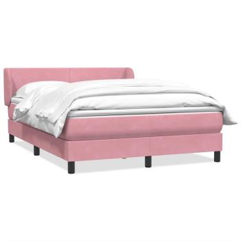 ARDEBO.de - Boxspringbett mit Matratze Rosa 160x220 cm Samt