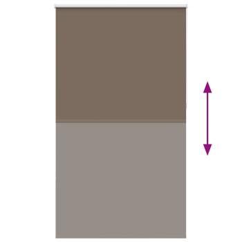 ARDEBO.de - Verdunkelungsrollo Kaffeebraun 135x210 cm Stoffbreite 131,6 cm