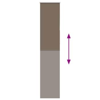 Verdunkelungsrollo Kaffeebraun 55x210cm Stoffbreite 50,7 cm