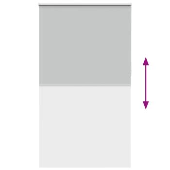 Verdunkelungsrollo Hellgrau 140x230cm Stoffbreite 136,6cm