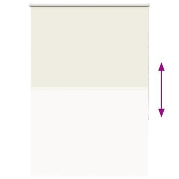 Verdunkelungsrollo Cremeweiß 95x130cm Stoffbreite 90,7 cm