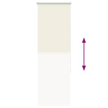 Verdunkelungsrollo Cremeweiß 45x150cm Stoffbreite 40,7 cm