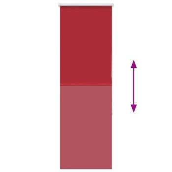 ARDEBO.de - Verdunkelungsrollo Rot 40x150cm Stoffbreite 35,7cm Polyester