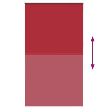 Verdunkelungsrollo Rot 130x230cm Stoffbreite 126,6cm Polyester