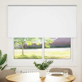 Verdunkelungsrollo Weiß 155x150cm Stoffbreite 151,6cm Polyester