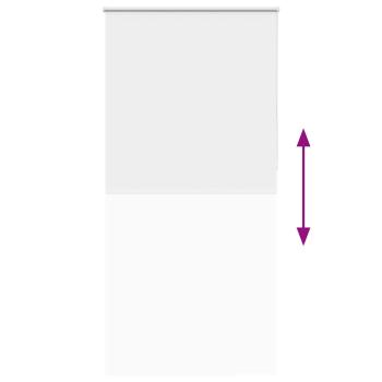 Verdunkelungsrollo Weiß 100x230cm Stoffbreite 95,7cm Polyester