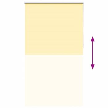 Verdunkelungsrollo Gelb 130x210cm Stoffbreite 126,6cm Polyester