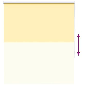 Verdunkelungsrollo Gelb 120x175cm Stoffbreite 116,6cm Polyester