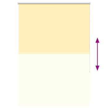 Verdunkelungsrollo Gelb 95x175 cm Stoffbreite 90,7 cm Polyester
