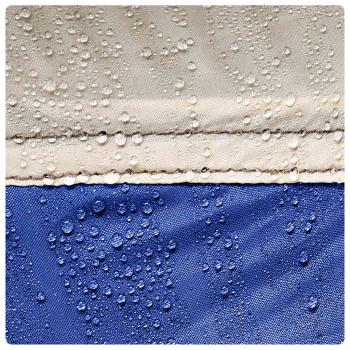 Poolzelt mit abnehmbarem Überzelt Netzwänden Azurblau 690x690cm