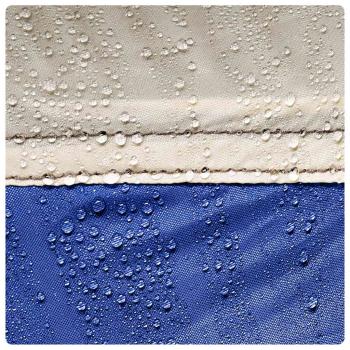 Poolzelt mit abnehmbarem Überzelt Netzwänden Azurblau 612x612cm