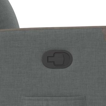 Relaxsessel mit Aufstehhilfe Dunkelgrau Stoff