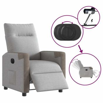 Relaxsessel Elektrisch Wolkengrau Stoff