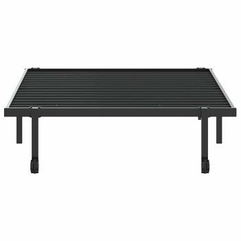 Bettgestell ohne Matratze Klappbar Schwarz 107x203 cm Stahl