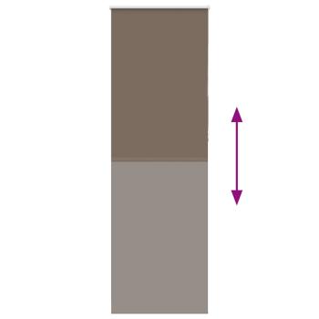 Verdunkelungsrollo Kaffeebraun 80x210cm Stoffbreite 75,7 cm