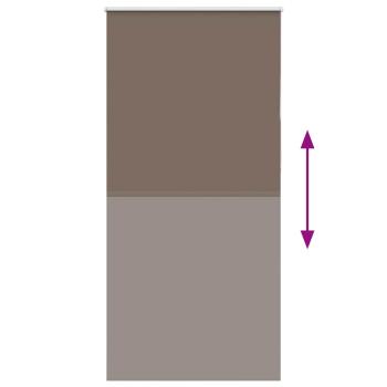Verdunkelungsrollo Kaffeebraun 110x210 cm Stoffbreite 105,7 cm