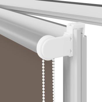 Verdunkelungsrollo Kaffeebraun 135x130cm Stoffbreite 131,6cm