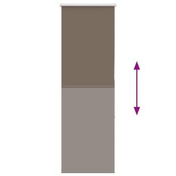 Verdunkelungsrollo Kaffeebraun 60x130cm Stoffbreite 55,7 cm