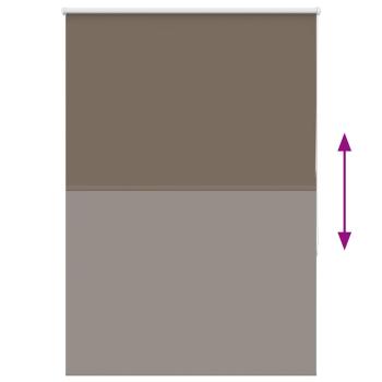 Verdunkelungsrollo Kaffeebraun 90x130cm Stoffbreite 85,7 cm