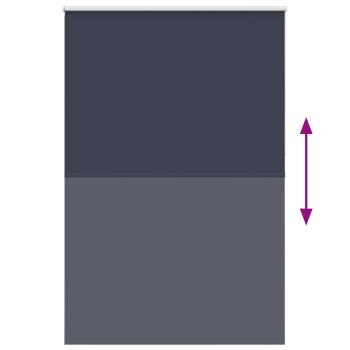 Verdunkelungsrollo Marineblau 155x230 cm Stoffbreite 151,6 cm