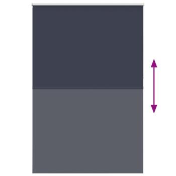 Verdunkelungsrollo Marineblau 145x230 cm Stoffbreite 141,6 cm