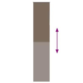 Verdunkelungsrollo Kaffeebraun 55x230 cm Stoffbreite 50,7 cm