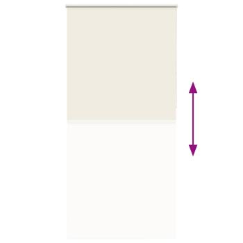 Verdunkelungsrollo Cremeweiß 110x210cm Stoffbreite 105,7cm