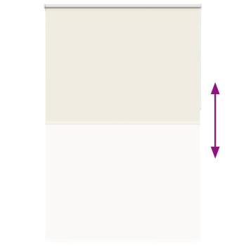 Verdunkelungsrollo Cremeweiß 145x210cm Stoffbreite 141,6cm